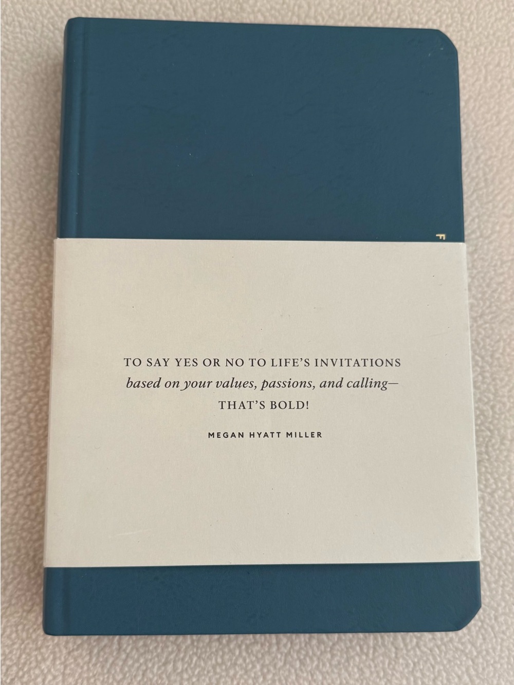 New Leather Full Focus Planner Michael Hyatt  Journal Blue Gray Hardcover